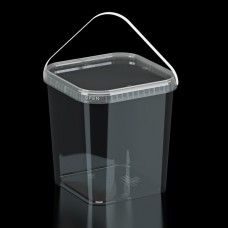 Ведро квадратное 3.5 л., 1 шт.