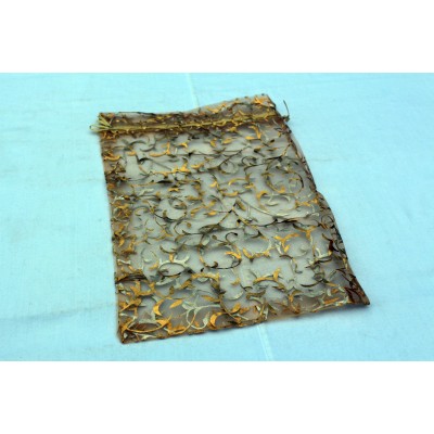 Подарочный мешочек из органзы с завязками 20*35 см