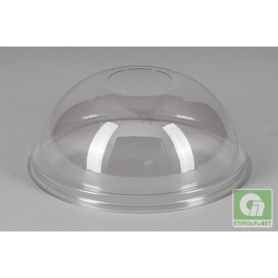 Крышка купольная ПЭТ с отверстием, Ø 95 мм, h 40 мм, (50 шт/уп)