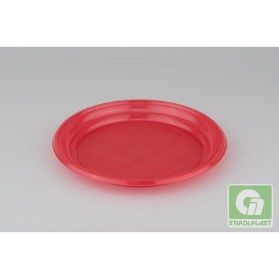 Тарелка PS 165 мм Стирол цветная (100 шт/уп)